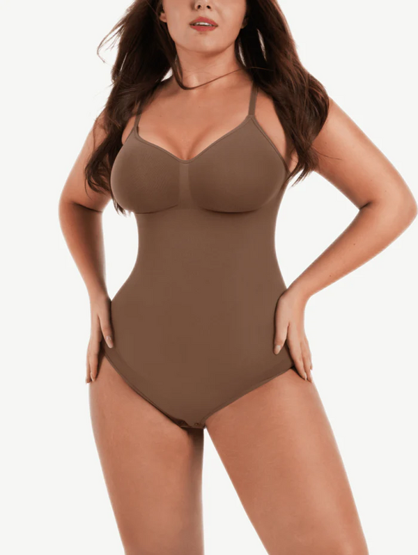 Seamless Covered Bust Jumpsuit Thong Bodysuit - AnnieMae21