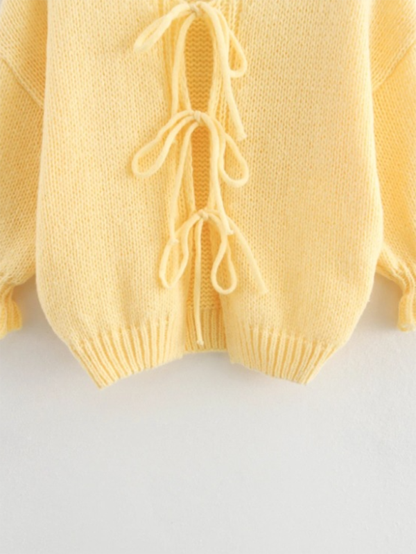 Yellow Knit Sweater Vest