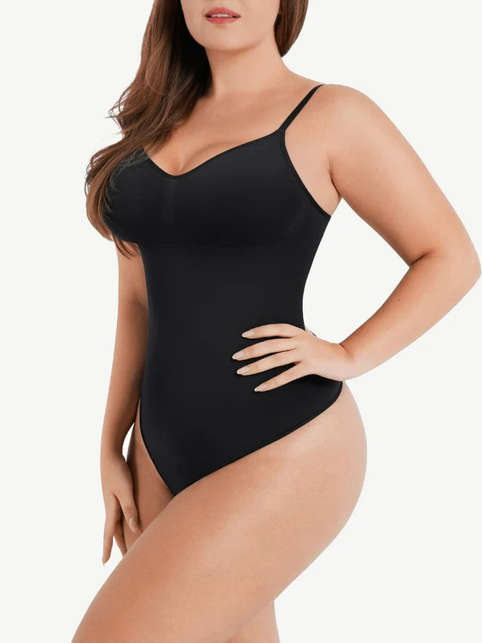 Seamless Covered Bust Jumpsuit Thong Bodysuit - AnnieMae21