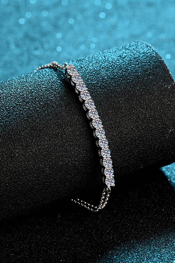 Moissanite Sterling Silver Bracelet - AnnieMae21
