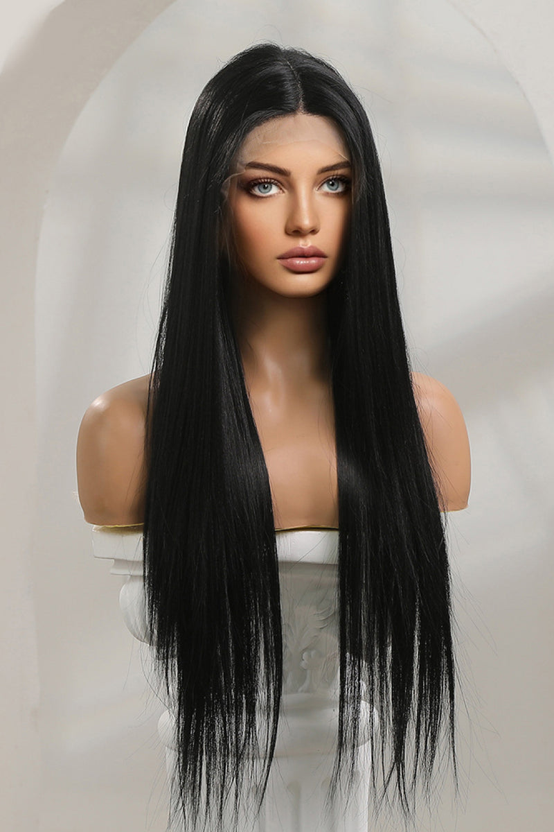 13*2" Long Lace Front Straight Synthetic Wigs 26" Long 150% Density - AnnieMae21