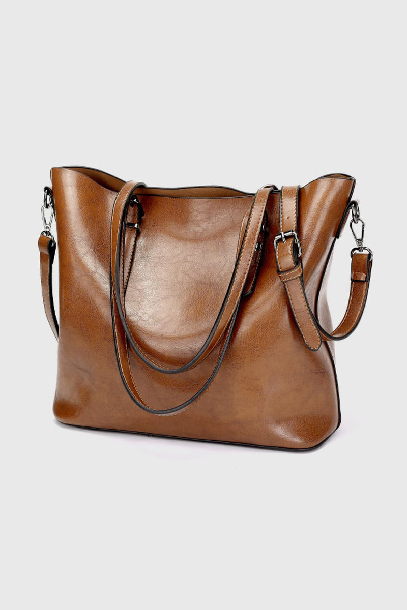 PU Leather Tote Bag - AnnieMae21