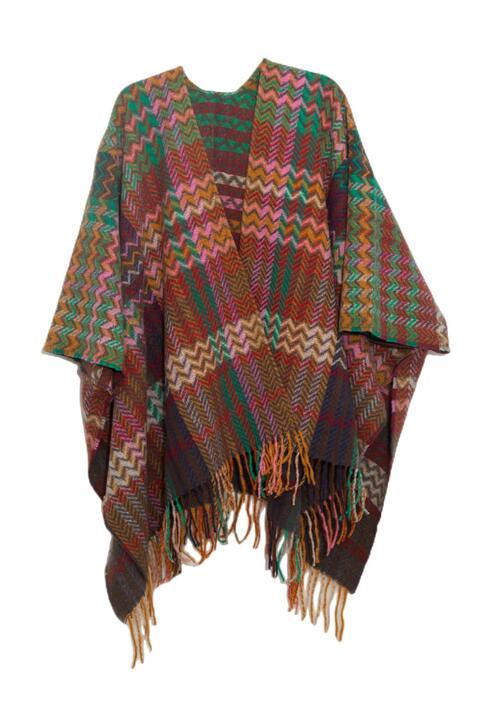 Plaid Fringe Detail Scarf