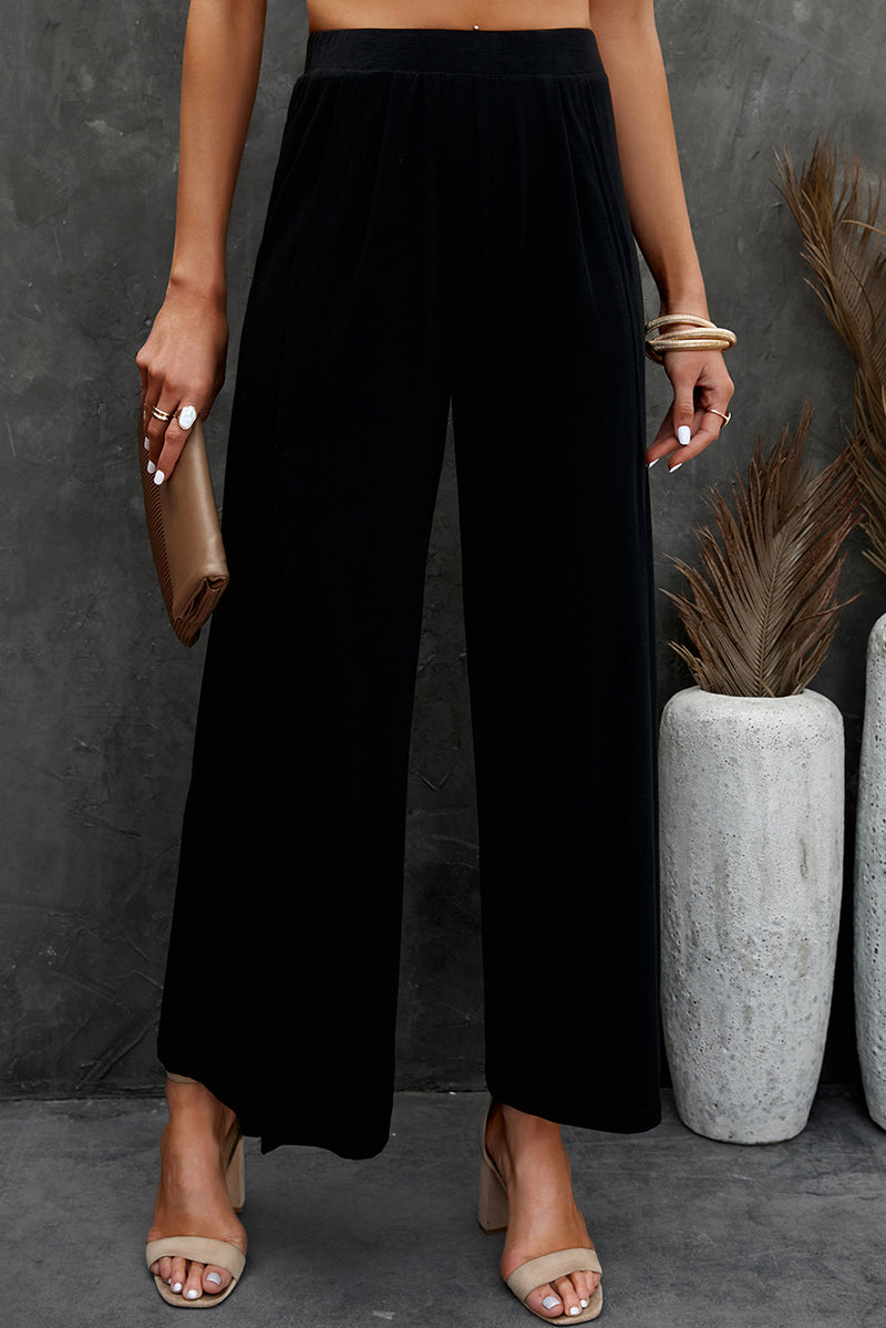 Split Wide Leg Pants - AnnieMae21