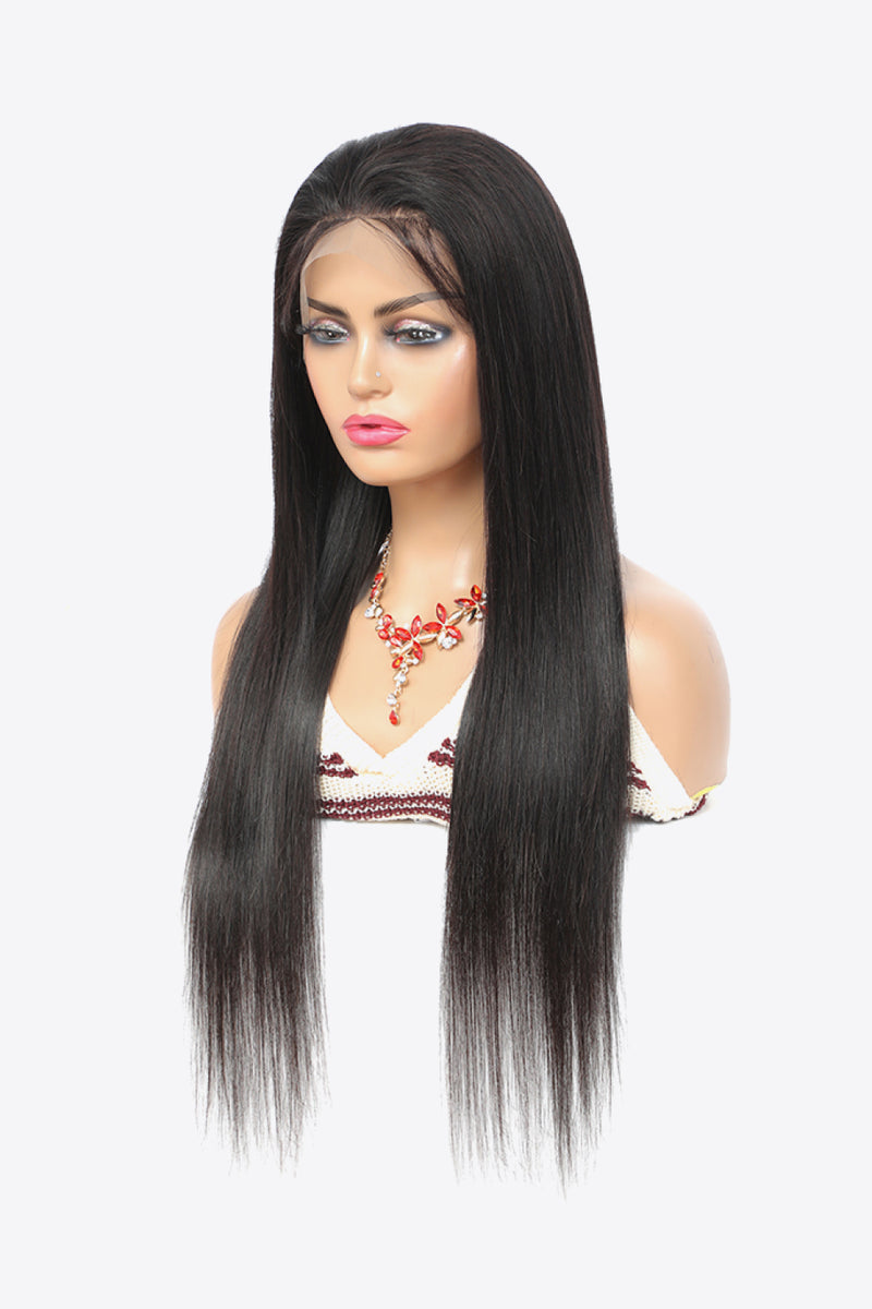 18" 13*4" Natural Human Wigs in Black 150% Density - AnnieMae21