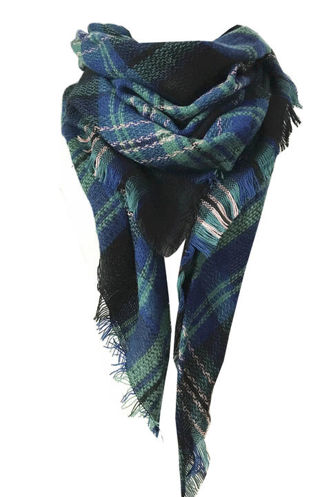 Faux Cashmere Plaid Scarf