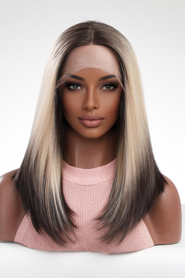 13*2" Lace Front Wigs Synthetic Long Straight 16" 150% Density - AnnieMae21