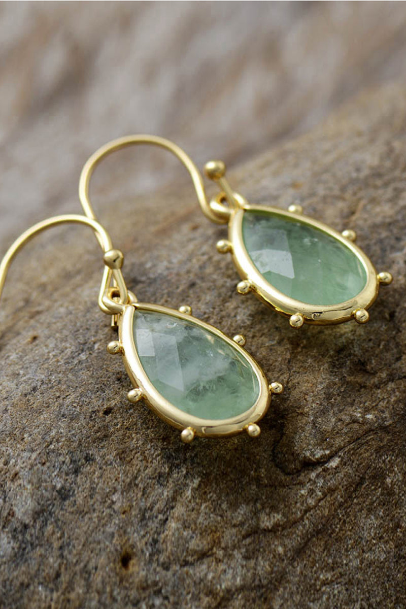 Natural Stone Teardrop Earrings - AnnieMae21