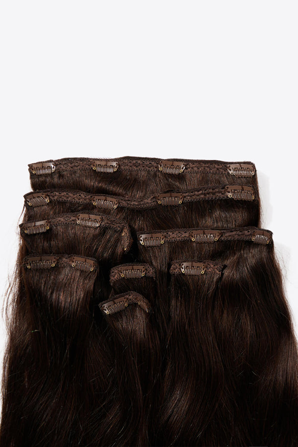 20" 140g  #4 Clip-in Hair Extensions Human Hair - AnnieMae21