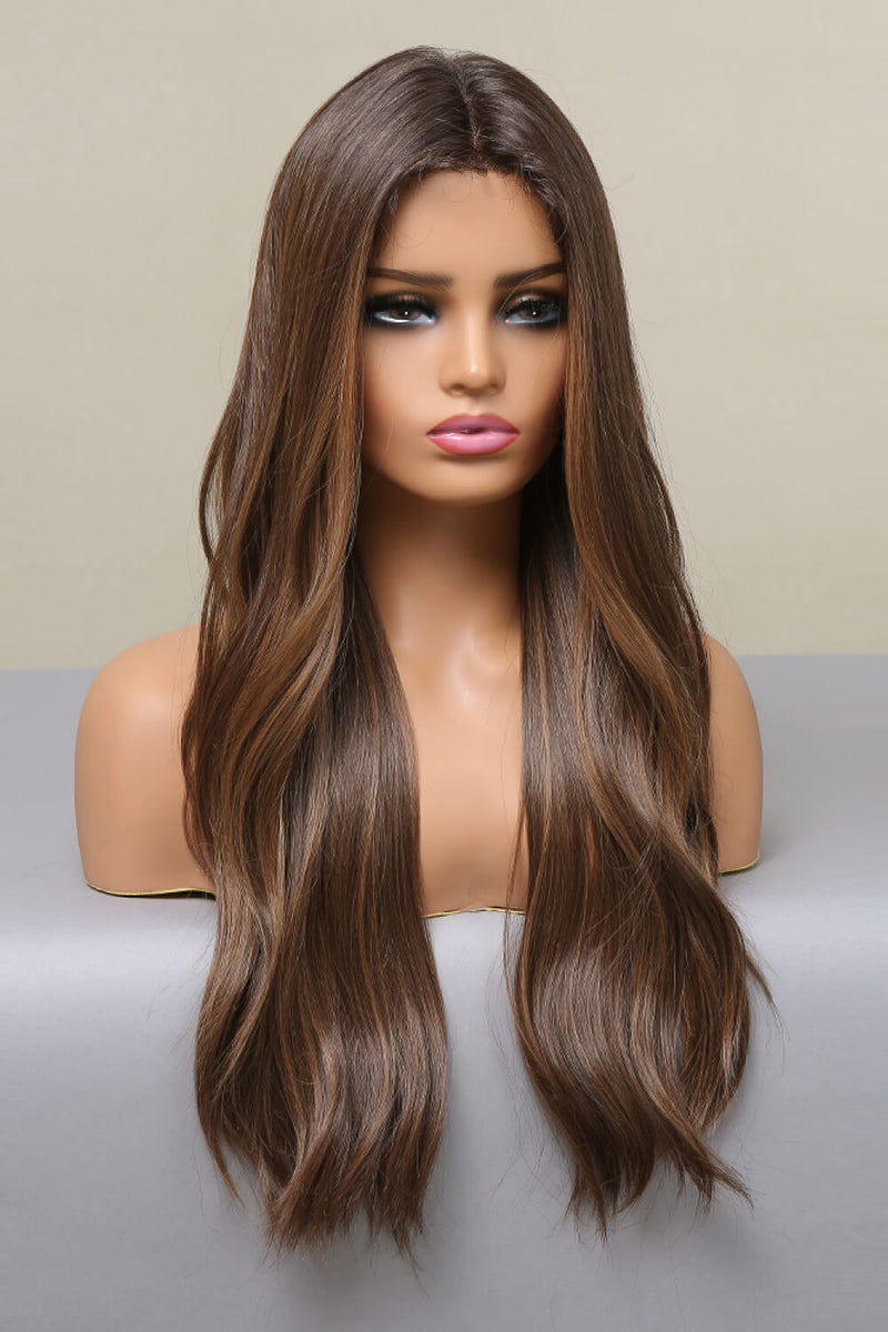 13*2" Lace Front Wigs Synthetic Long Wave 26" Heat Safe 150% Density - AnnieMae21