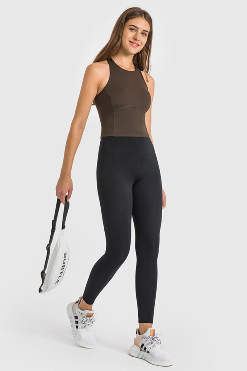 High Waist Ankle-Length Yoga Leggings - AnnieMae21