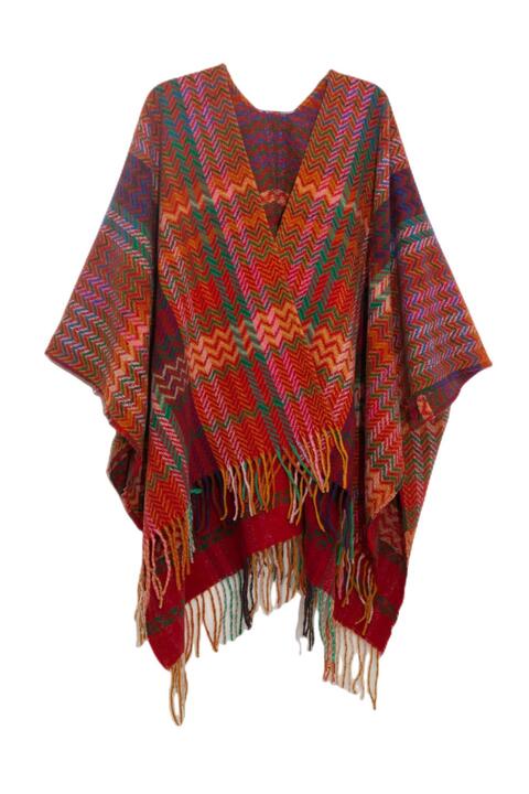 Plaid Fringe Detail Scarf