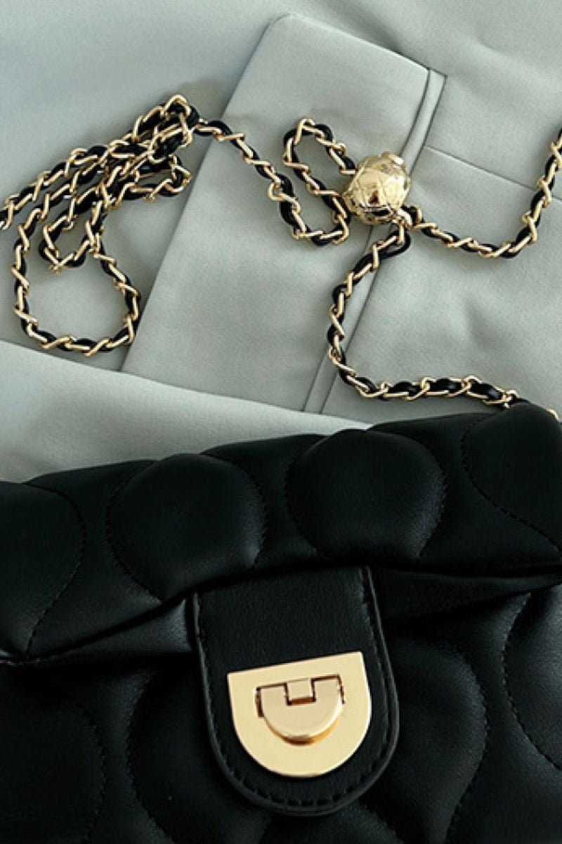 PU Leather Adjustable Chain Crossbody Bag - AnnieMae21