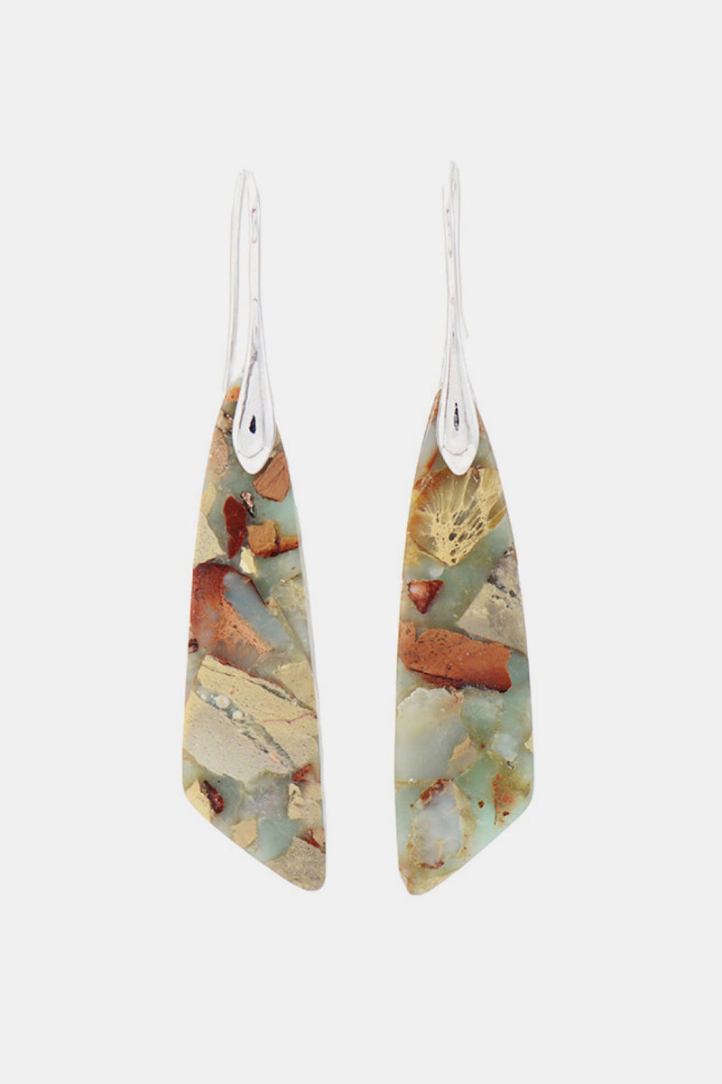 Handmade Natural Stone Dangle Earrings - AnnieMae21