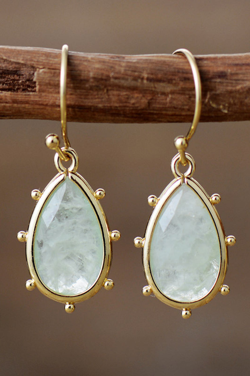 Natural Stone Teardrop Earrings - AnnieMae21