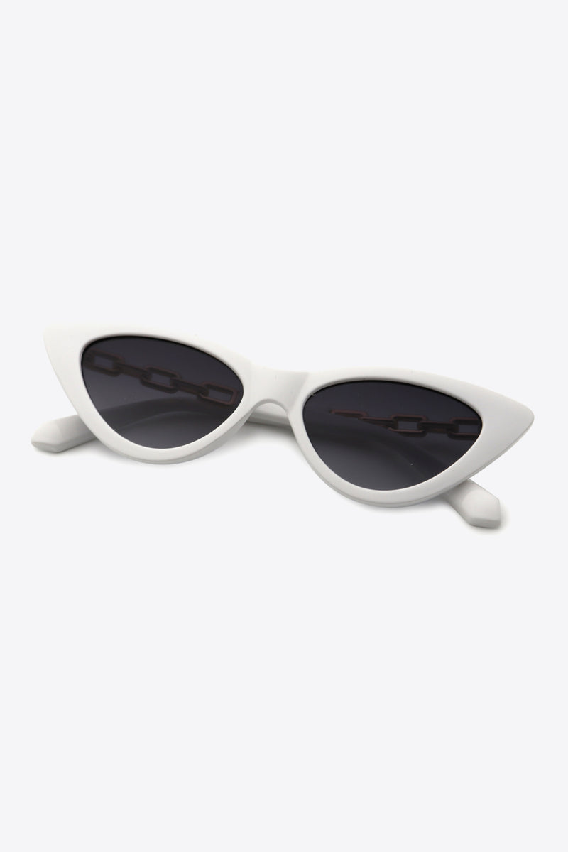 Chain Detail Cat-Eye Sunglasses - AnnieMae21