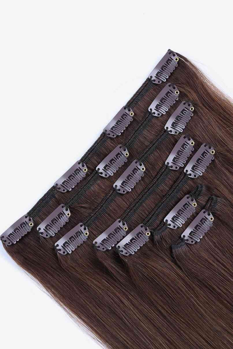 16" 80g Clip-in Hair Extensions Indian Human Hair - AnnieMae21