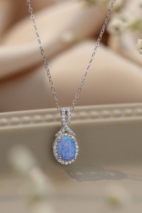 Feeling My Best Opal Pendant Necklace - AnnieMae21