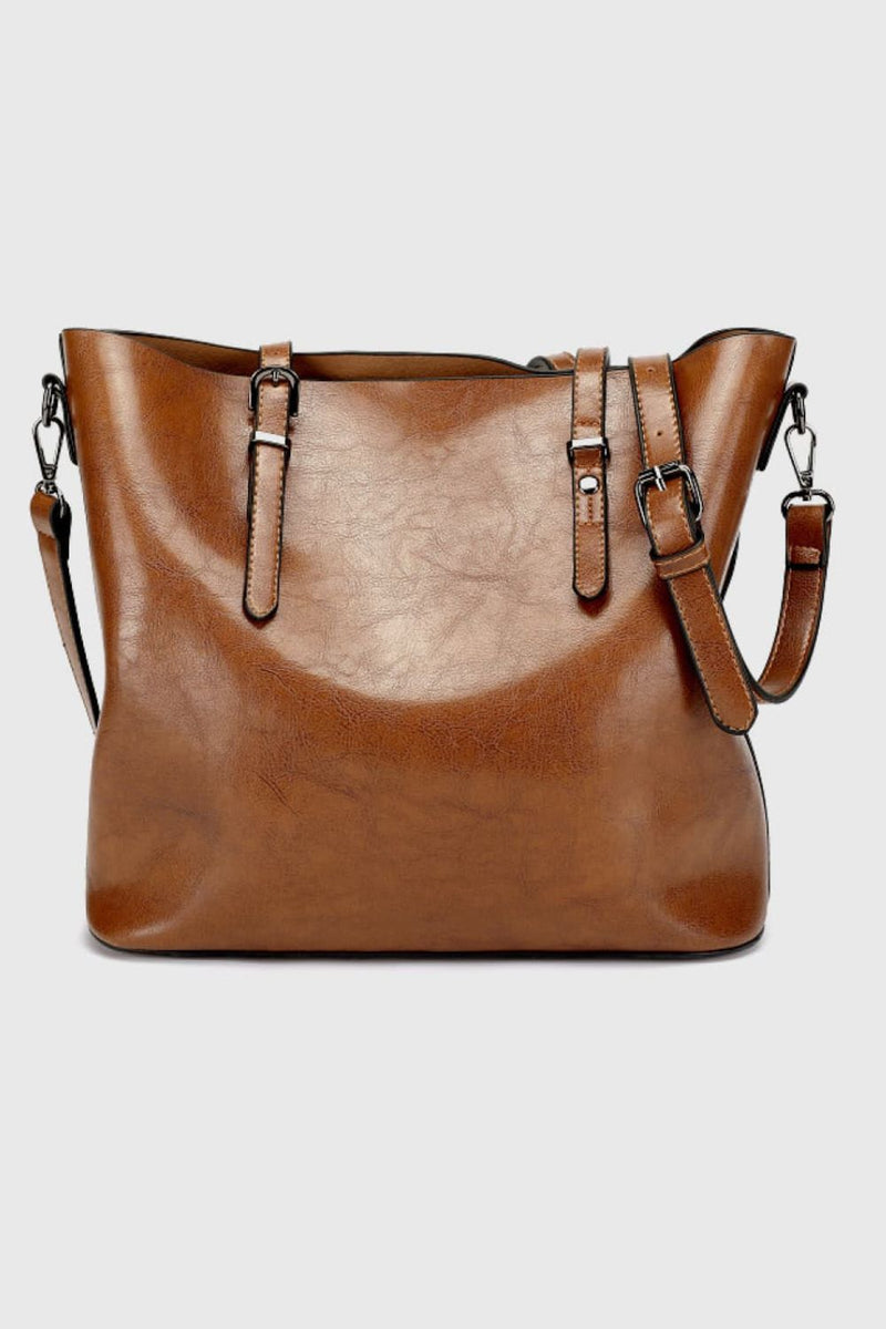 PU Leather Tote Bag - AnnieMae21
