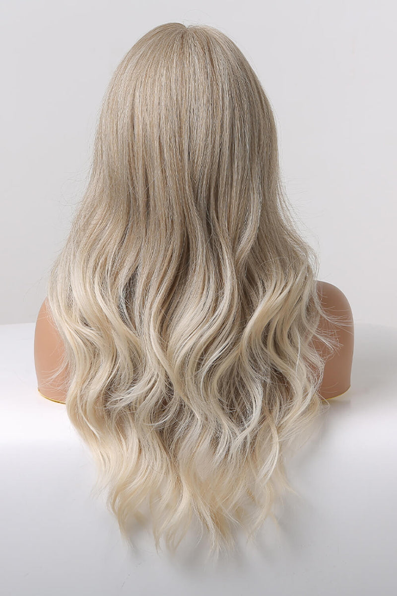 13*2" Lace Front Wigs Synthetic Long Wave 24" 150% Density in Medium Blonde Highlights - AnnieMae21