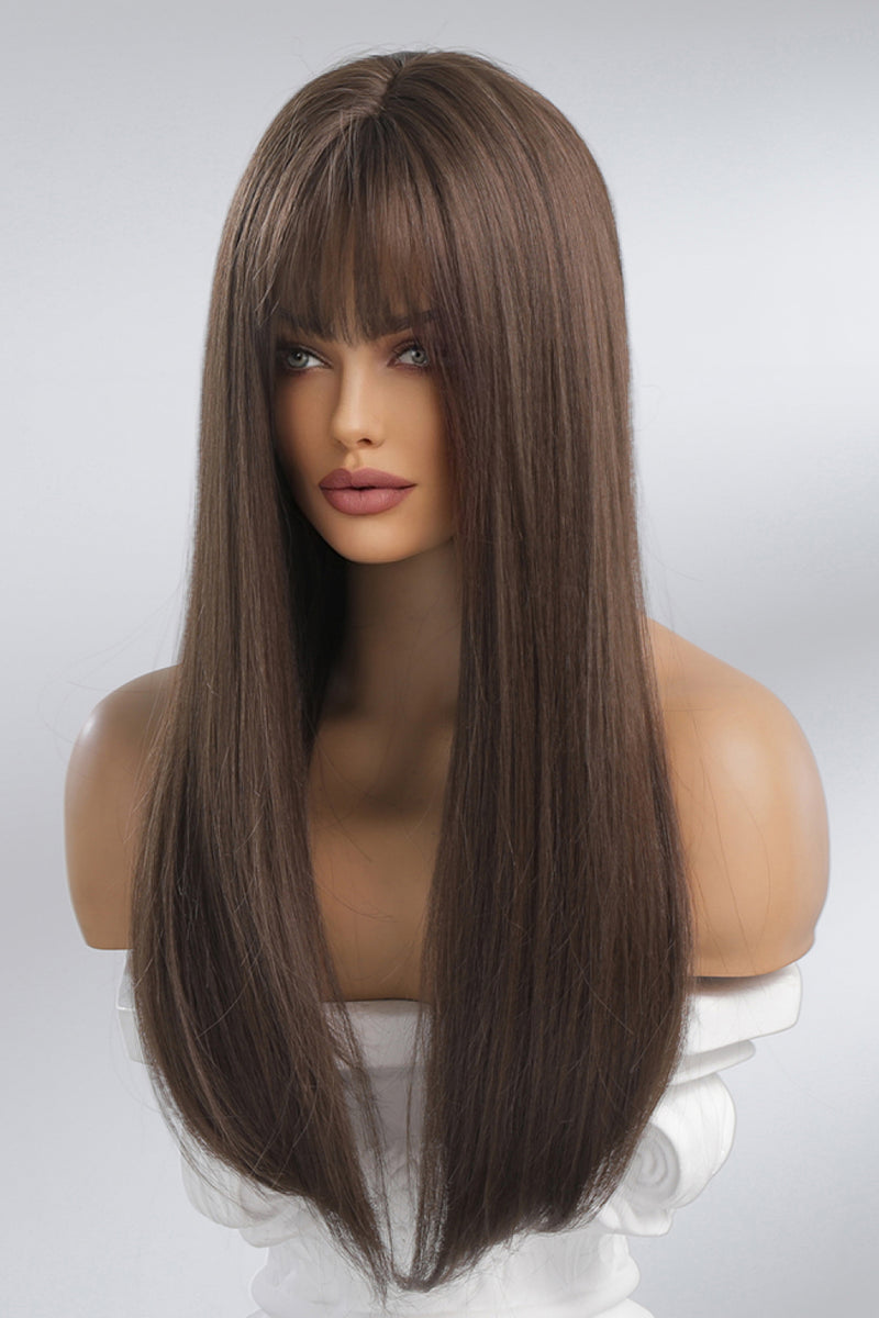 Full Machine Long Straight Synthetic Wigs 26'' - AnnieMae21