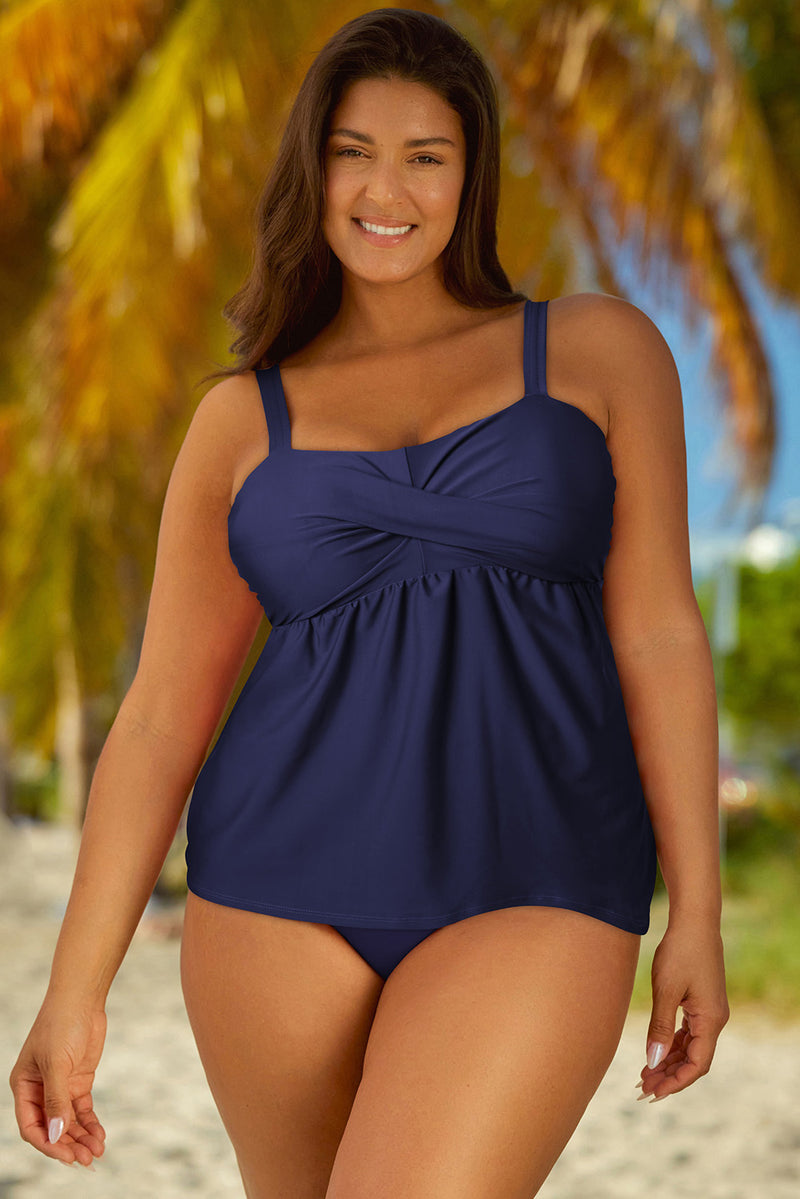 Full Size Adjustable Strap Tankini Set - AnnieMae21