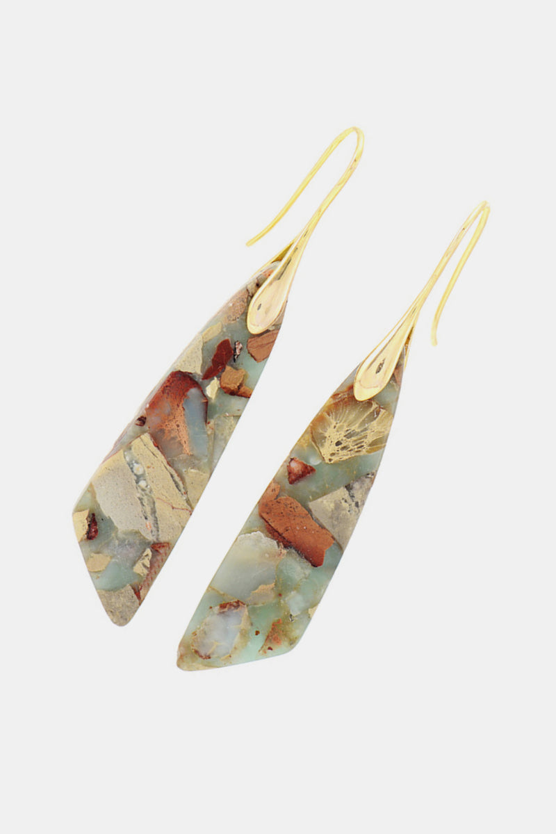 Handmade Natural Stone Dangle Earrings - AnnieMae21