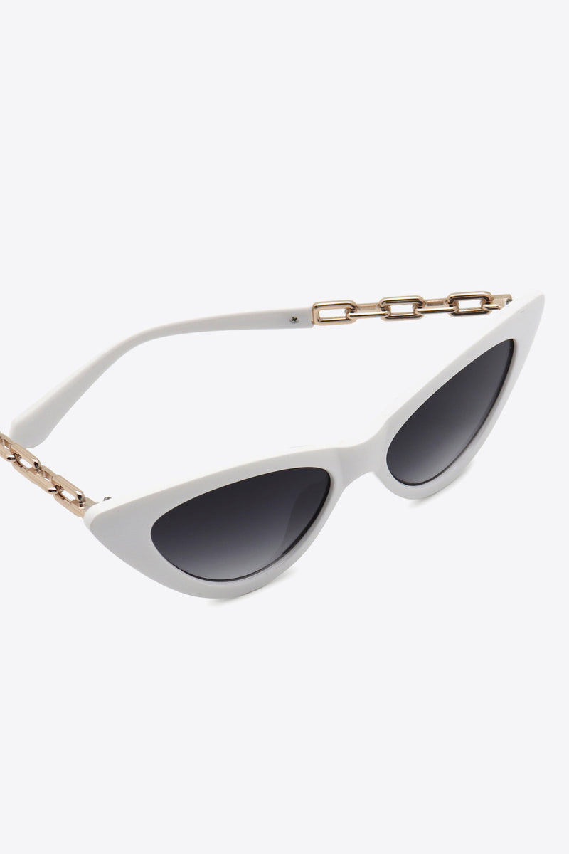 Chain Detail Cat-Eye Sunglasses - AnnieMae21