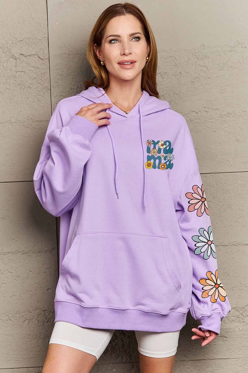 Simply Love Simply Love Full Size MAMA Graphic Dropped Shoulder Hoodie - AnnieMae21