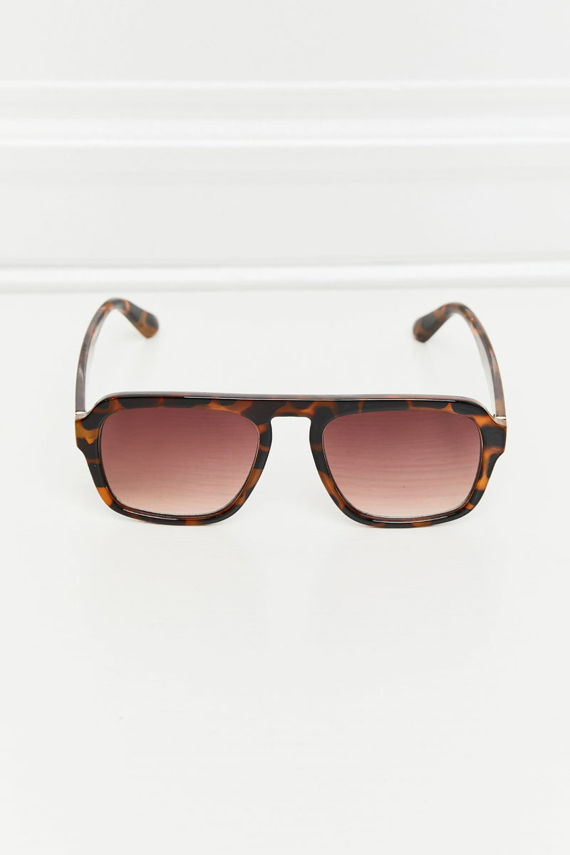 Tortoiseshell Square Polycarbonate Frame Sunglasses - AnnieMae21