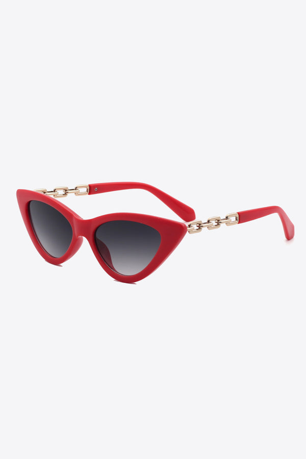 Chain Detail Cat-Eye Sunglasses - AnnieMae21