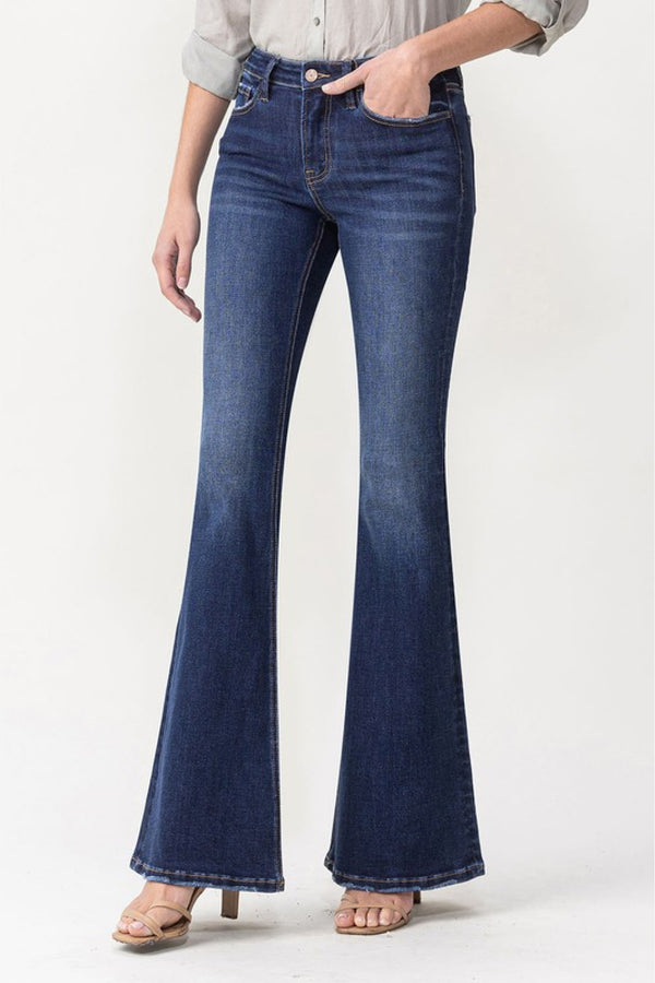 Lovervet Full Size Joanna Midrise Flare Jeans - AnnieMae21