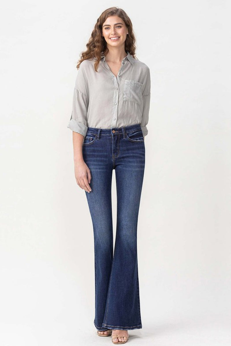 Lovervet Full Size Joanna Midrise Flare Jeans - AnnieMae21