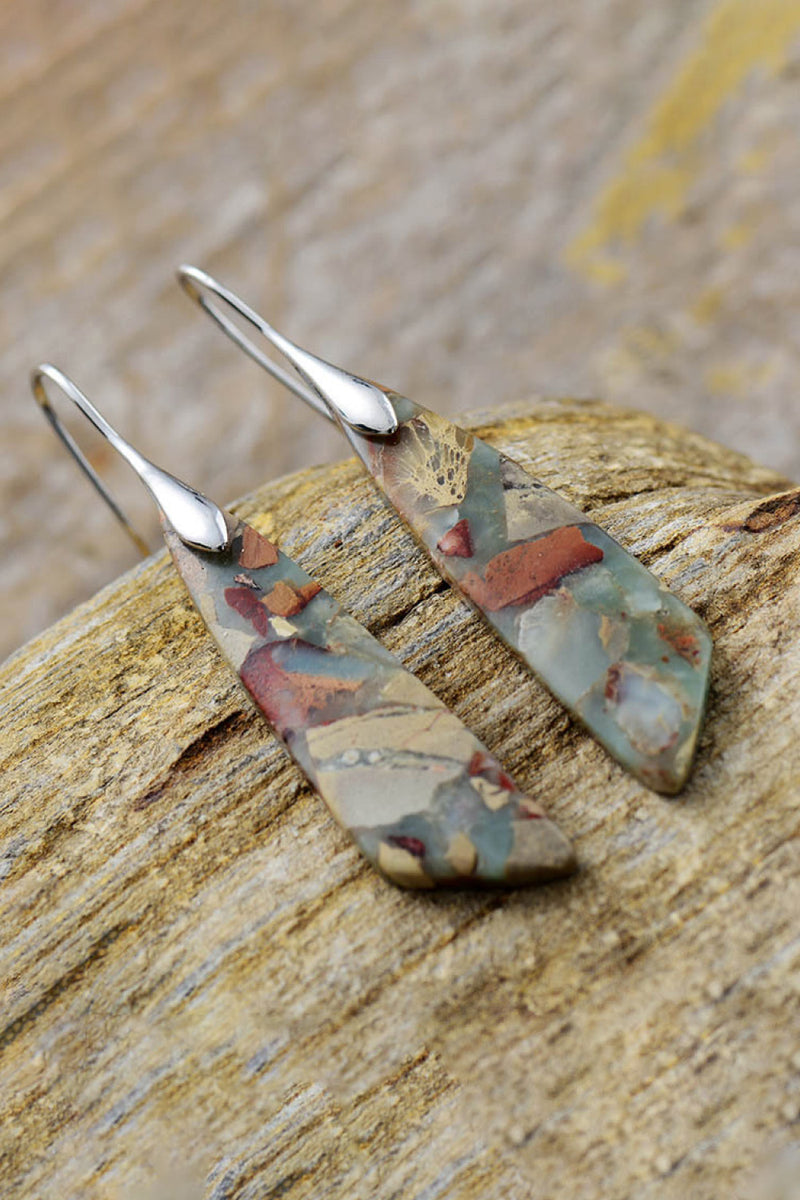 Handmade Natural Stone Dangle Earrings - AnnieMae21