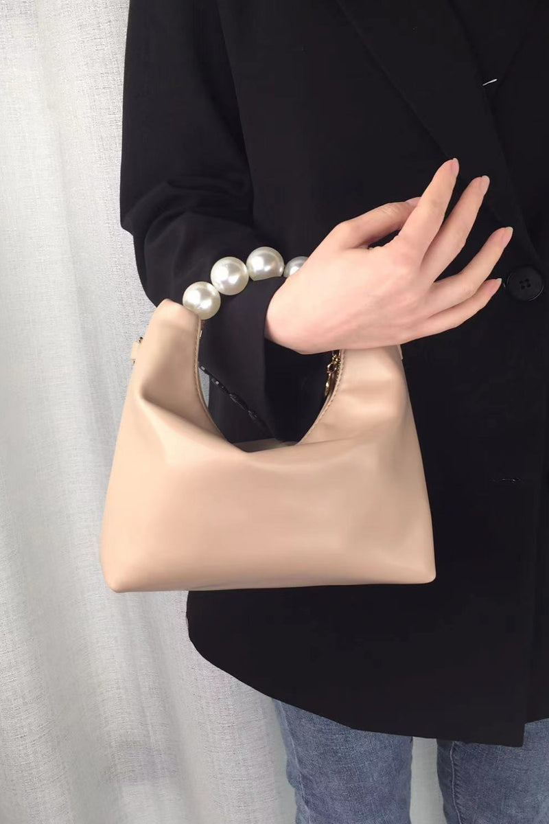 PU Leather Pearl Handbag - AnnieMae21