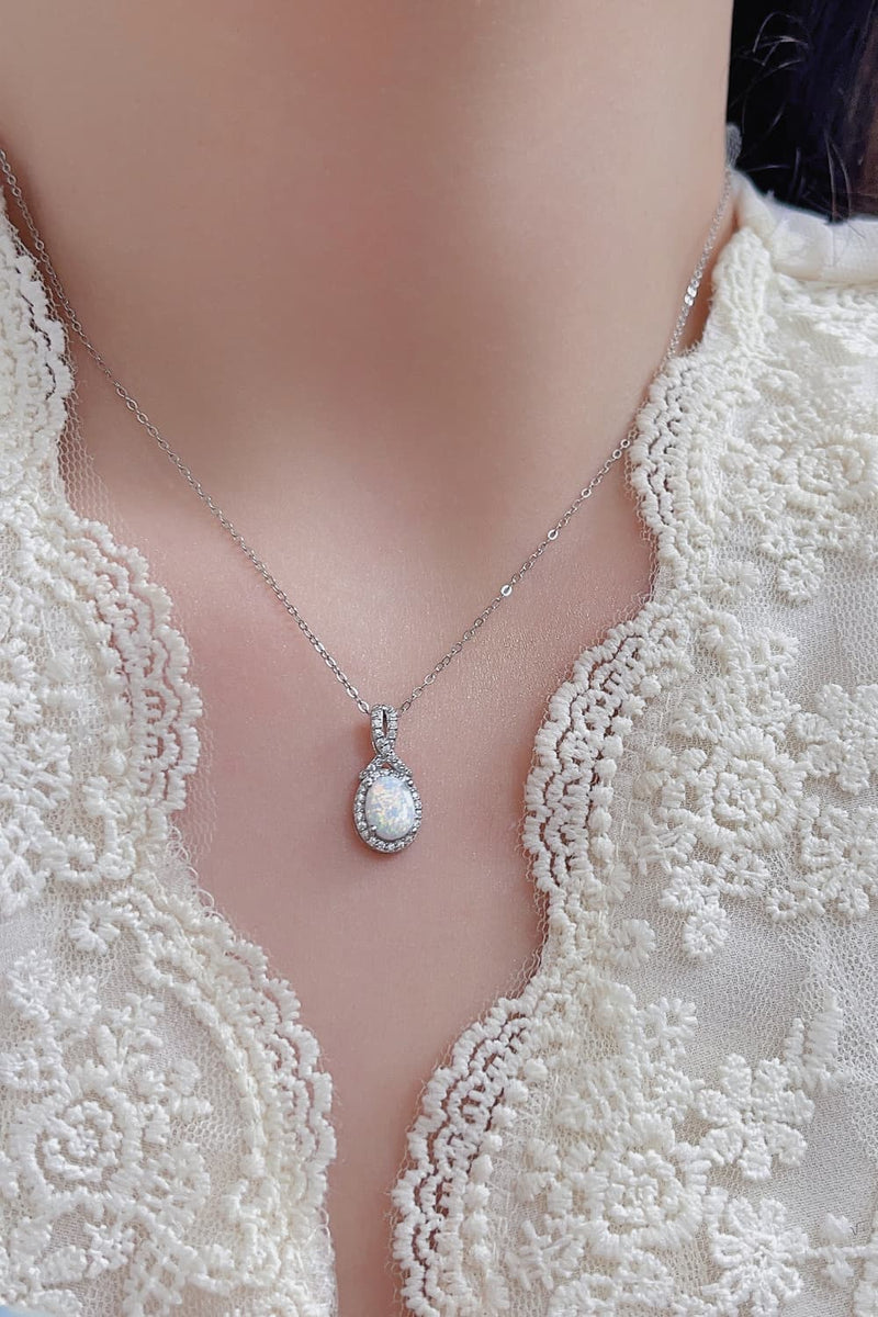 Feeling My Best Opal Pendant Necklace - AnnieMae21