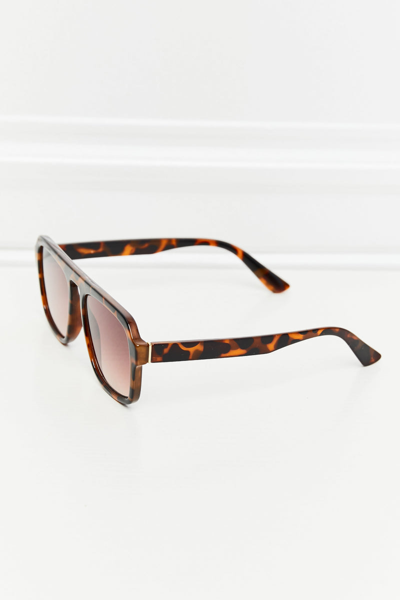 Tortoiseshell Square Polycarbonate Frame Sunglasses - AnnieMae21