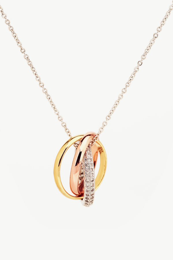 Cubic Zirconia Ring Pendant Necklace - AnnieMae21