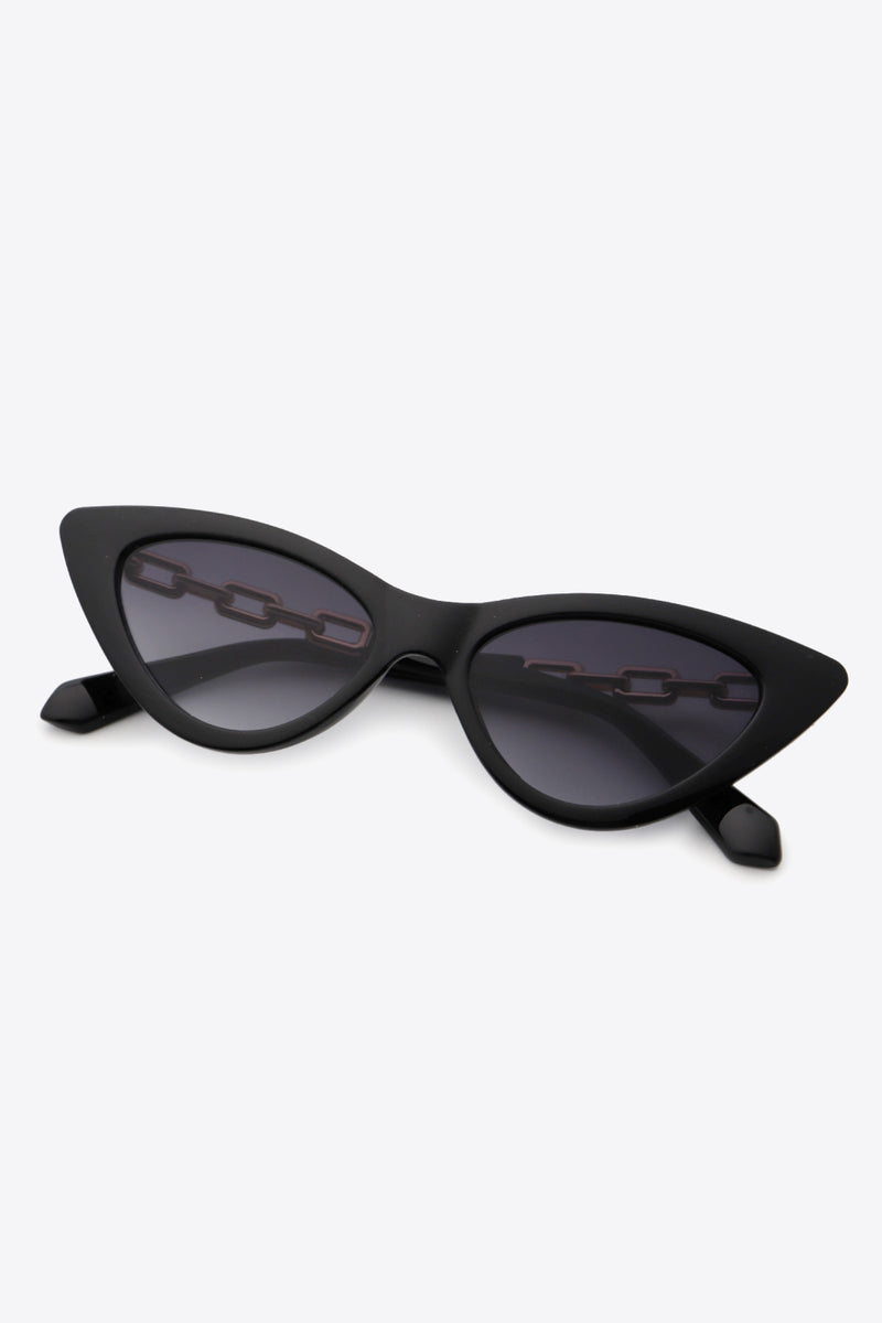 Chain Detail Cat-Eye Sunglasses - AnnieMae21