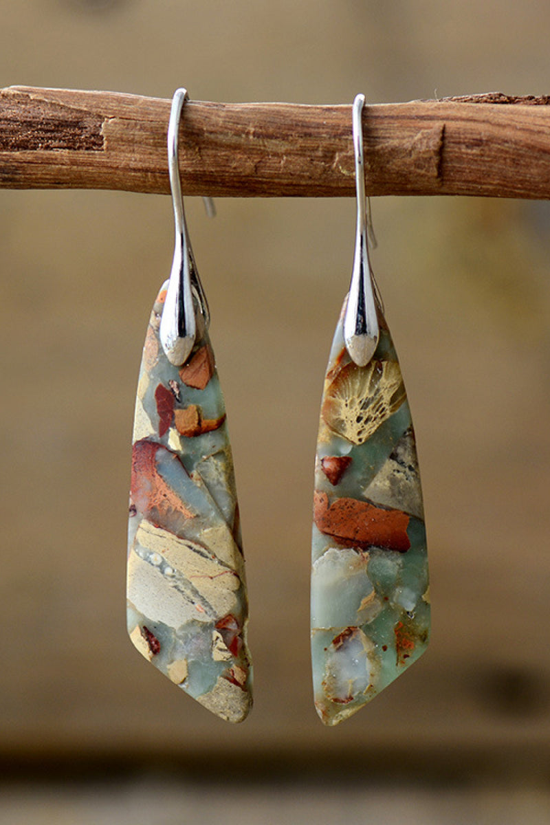 Handmade Natural Stone Dangle Earrings - AnnieMae21