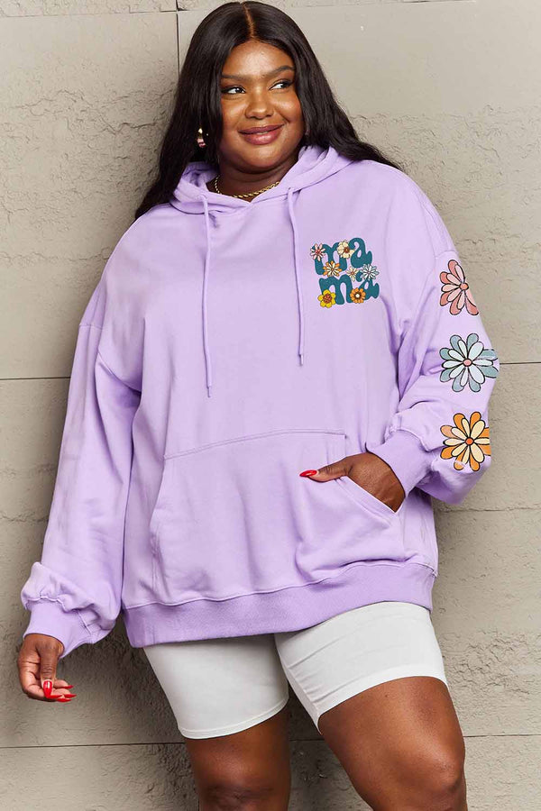 Simply Love Simply Love Full Size MAMA Graphic Dropped Shoulder Hoodie - AnnieMae21
