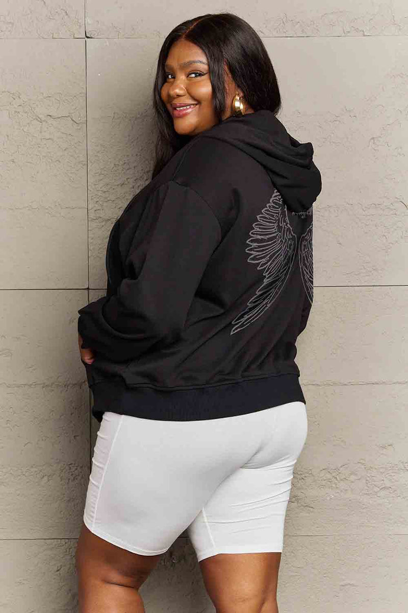 Simply Love Full Size Angel Graphic Hoodie - AnnieMae21