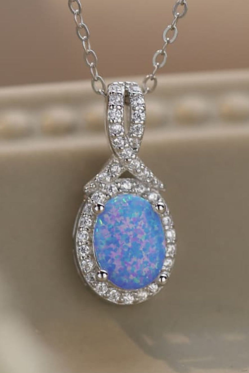 Feeling My Best Opal Pendant Necklace - AnnieMae21