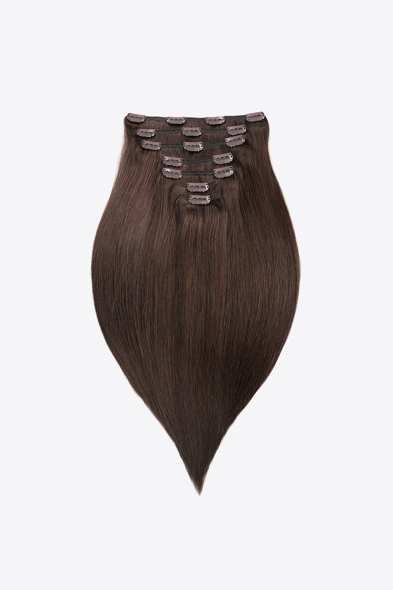 16" 80g Clip-in Hair Extensions Indian Human Hair - AnnieMae21