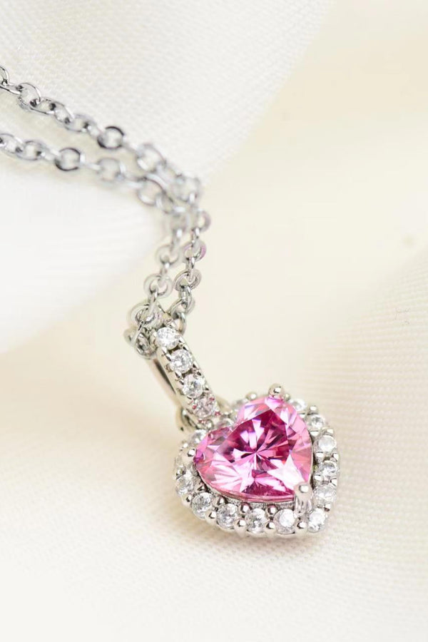 1 Carat Moissanite Heart Pendant Necklace - AnnieMae21