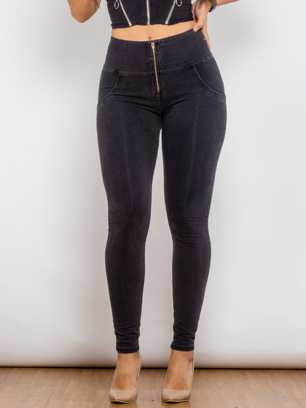 Full Size Zip-Up Skinny Jeans - AnnieMae21