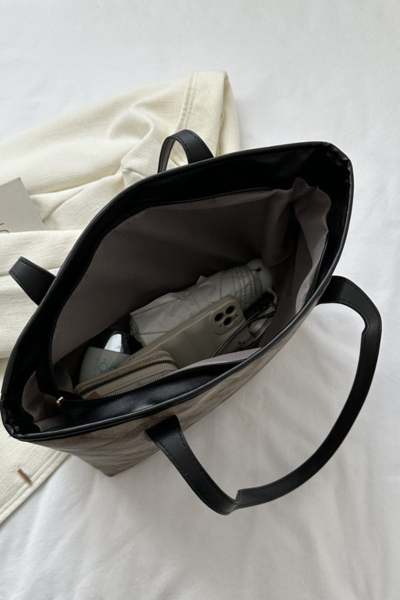 Plaid PU Leather Tote Bag - AnnieMae21