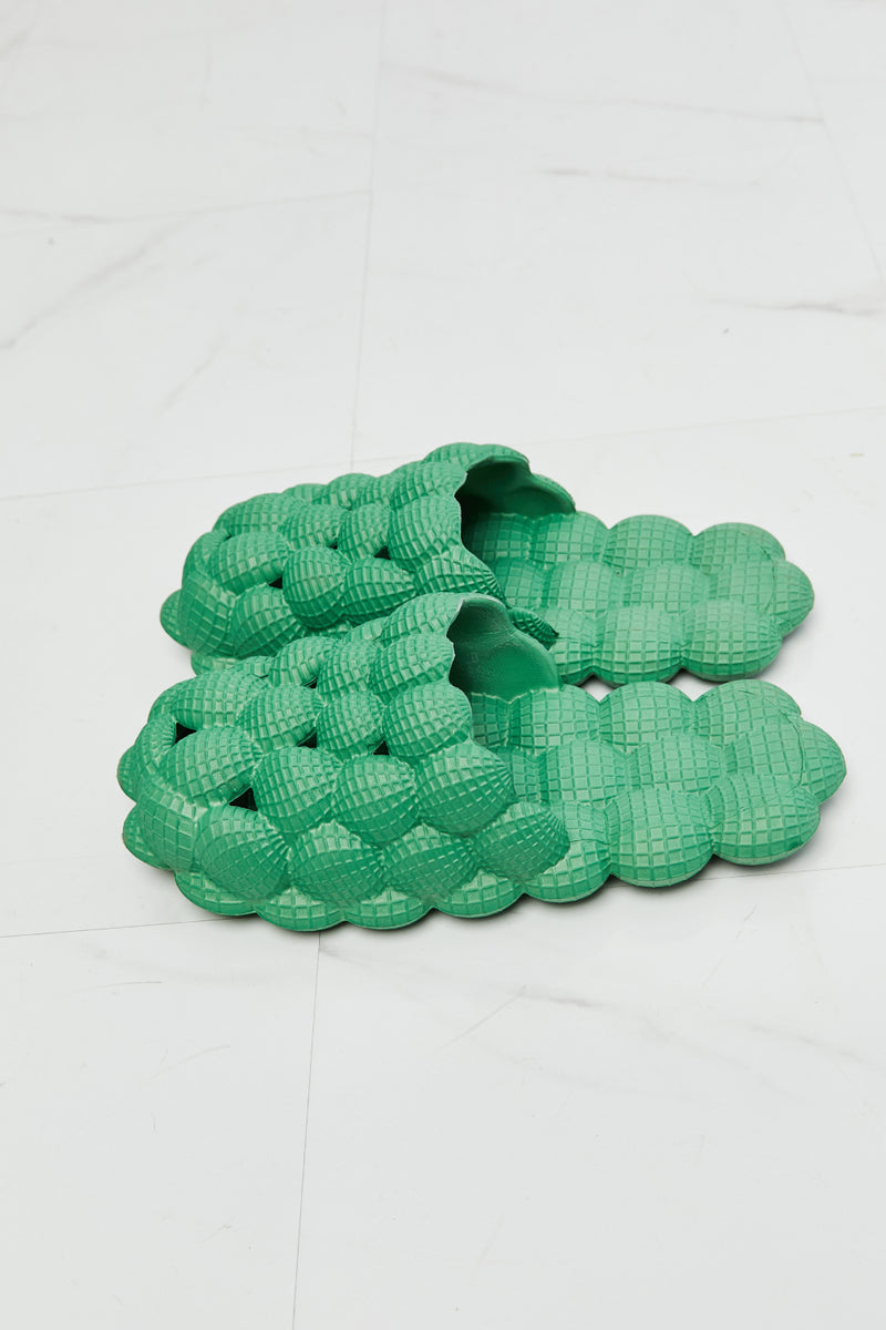NOOK JOI Laid Back Bubble Slides in Green - AnnieMae21