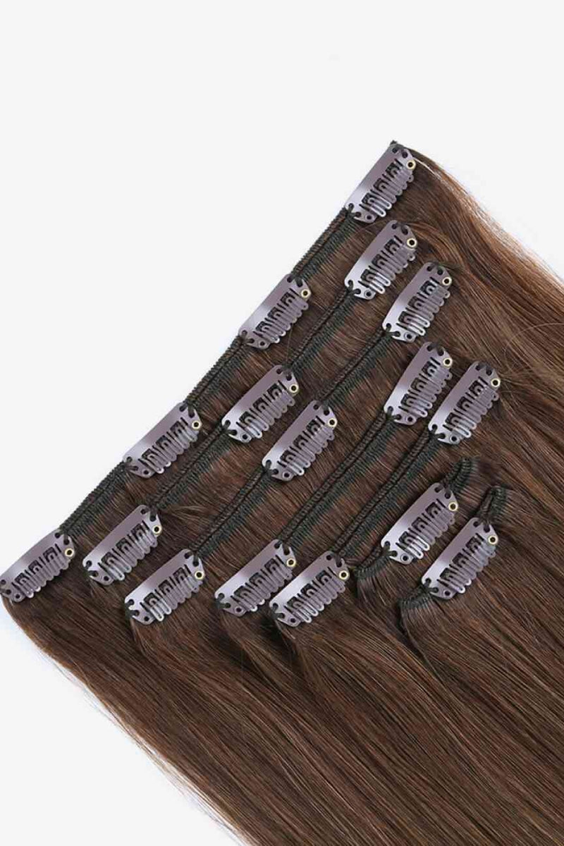 16" 80g Clip-in Hair Extensions Indian Human Hair - AnnieMae21