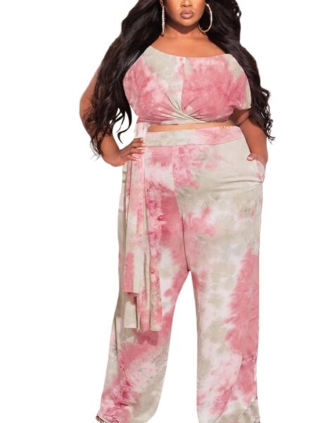 Lace-Up Wide-Leg Trouser Set
 HFBU9YESNT - AnnieMae21